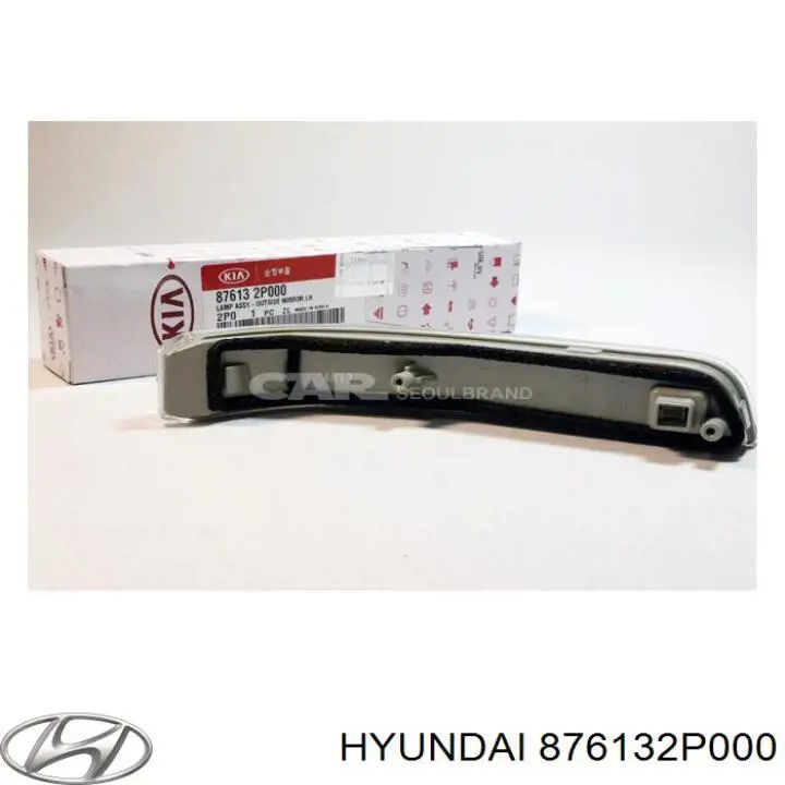 Левый указатель поворота зеркала Hyundai/Kia 876132P000