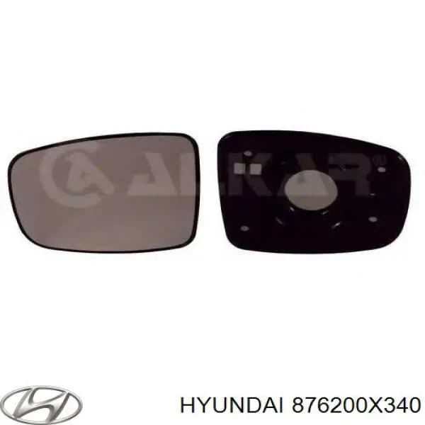 876200X340 Hyundai/Kia Зеркало заднего вида правое