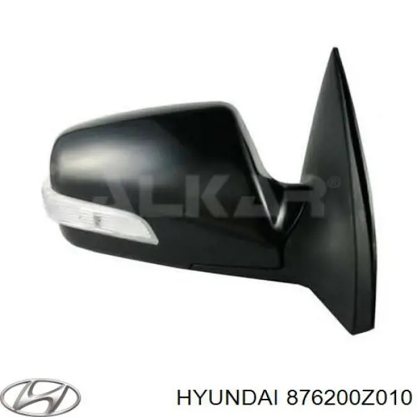876200Z010 Hyundai/Kia Зеркало заднего вида правое