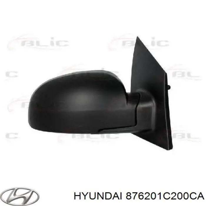 876201C200CA Hyundai/Kia зеркало заднего вида правое