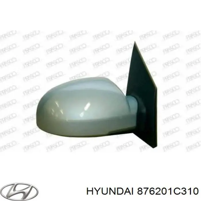 Купить 876201C310 Hyundai/Kia Боковое зеркало заднего вида правое