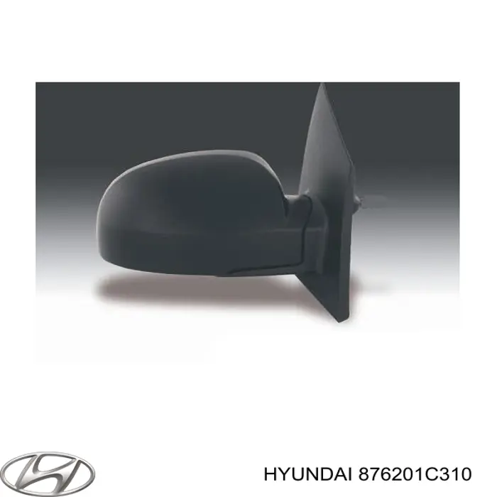 876201C310 Hyundai/Kia espelho de retrovisão direito
