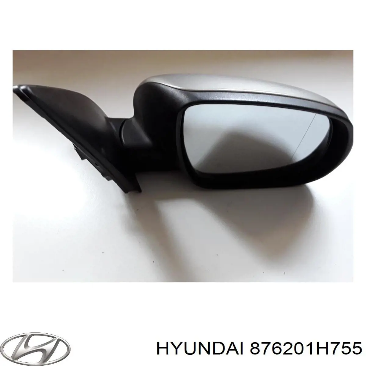 876201H755 Hyundai/Kia Зеркало заднего вида правое
