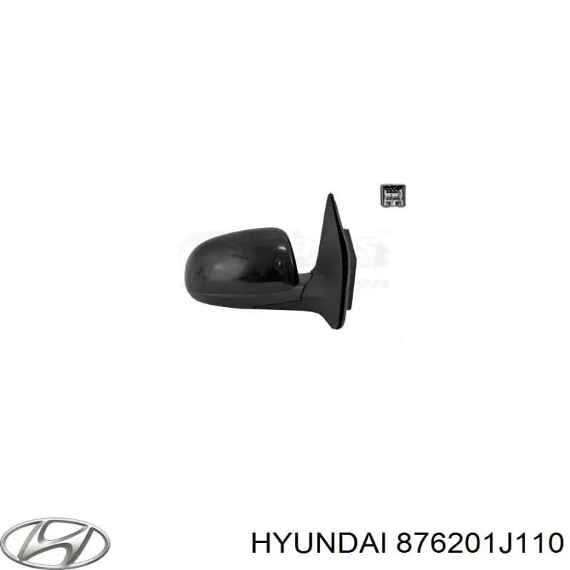 876201J110 Hyundai/Kia espelho de retrovisão direito