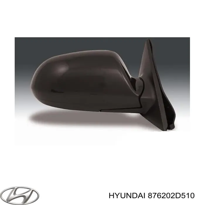 876202D510 Hyundai/Kia Зеркало заднего вида правое