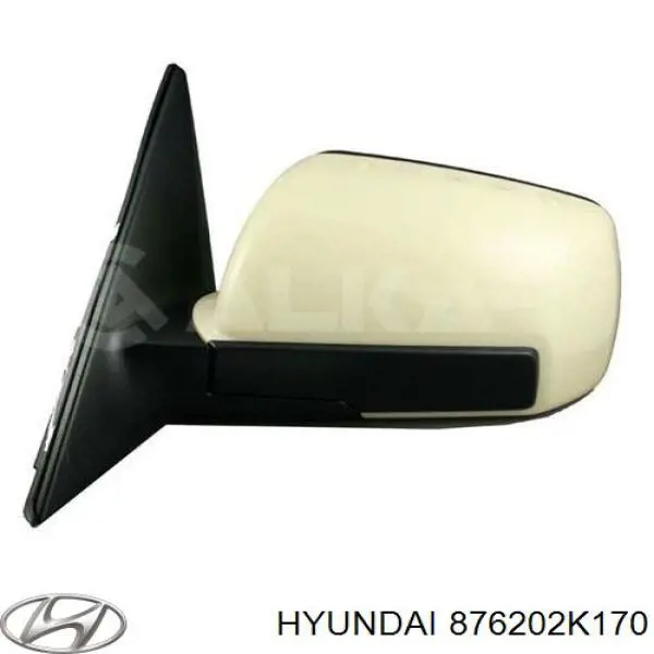 876202K170 Hyundai/Kia зеркало заднего вида правое