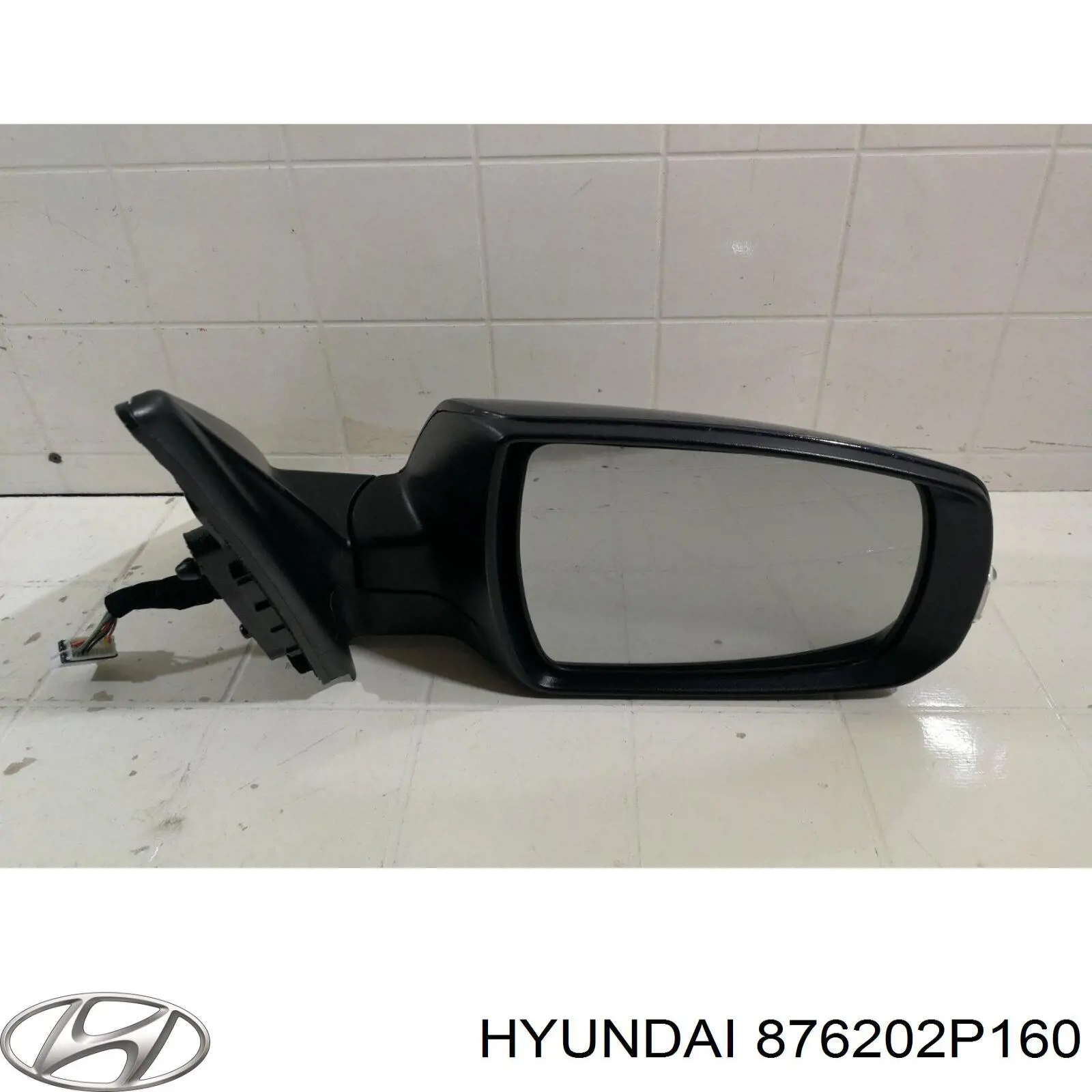 876202P160 Hyundai/Kia Зеркало заднего вида правое
