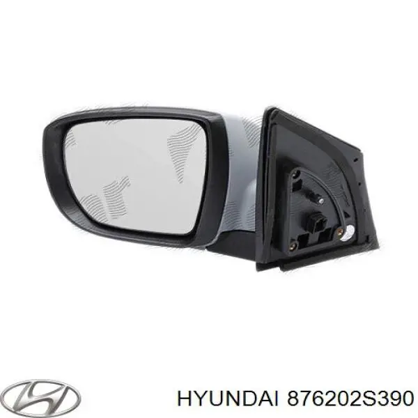 Купить 876202S390 Hyundai/Kia Боковое зеркало заднего вида правое