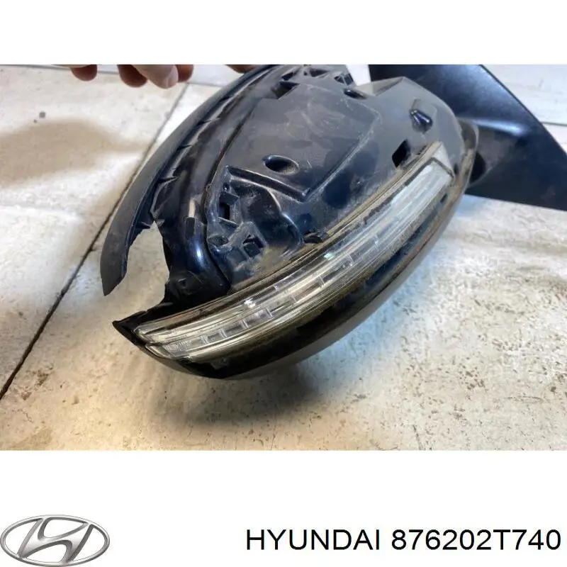 876202T740 Hyundai/Kia Зеркало заднего вида правое