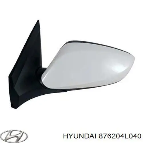 876204L040 Hyundai/Kia espelho de retrovisão direito