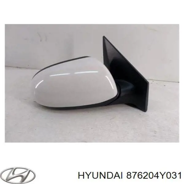 876204Y031 Hyundai/Kia зеркало заднего вида правое