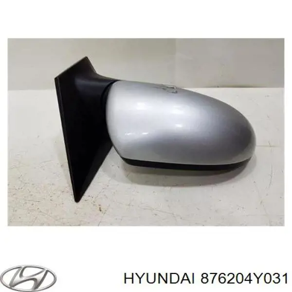 876204Y031 Hyundai/Kia Зеркало заднего вида правое