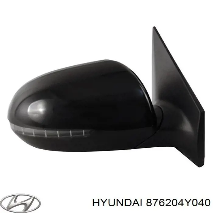 876204Y040 Hyundai/Kia зеркало заднего вида правое