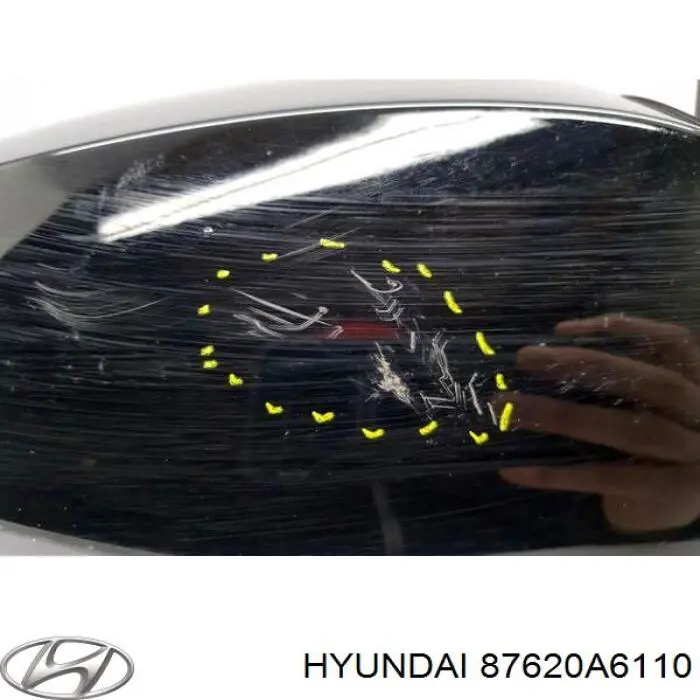 87620A6110 Hyundai/Kia Зеркало заднего вида правое