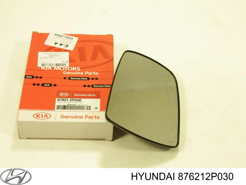 Стекло зеркала заднего вида, правого Hyundai/Kia 876212P030 цена, от 54.78 USD