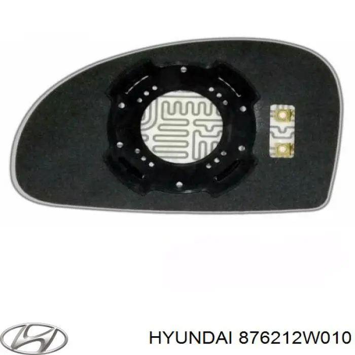 876212W010 Hyundai/Kia зеркальный элемент зеркала заднего вида правого