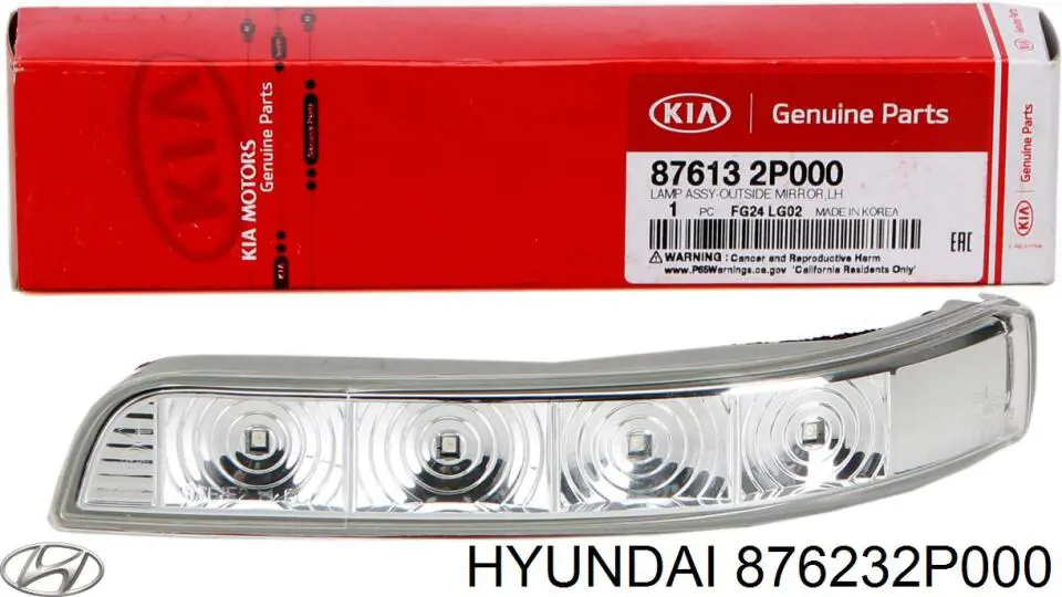 Купить 876232P000 Hyundai/Kia Поворотник правый