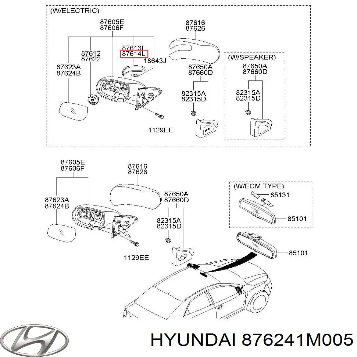 876241M005 Hyundai/Kia 