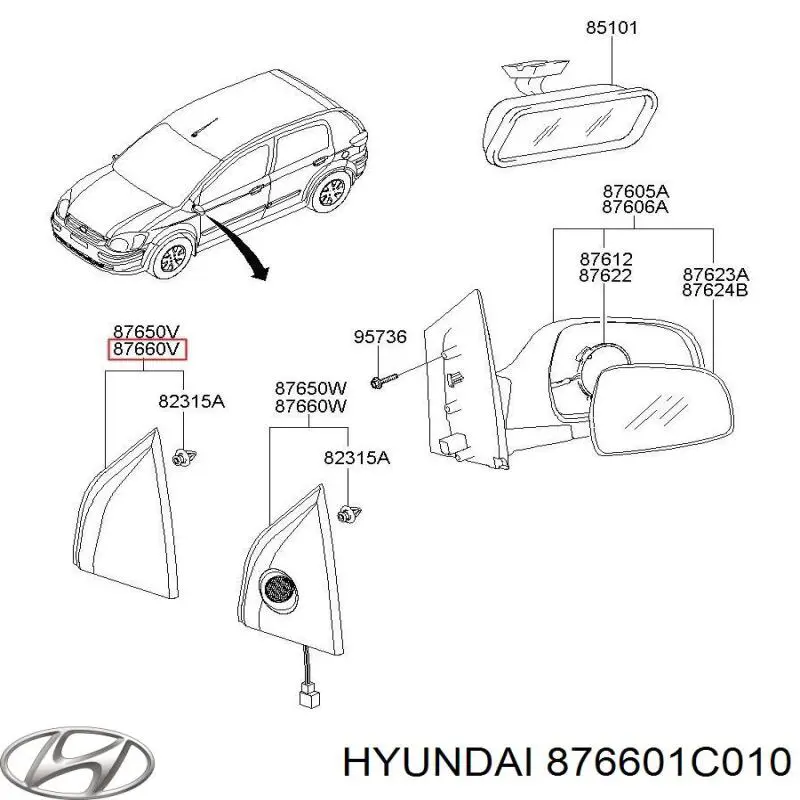 876601C010 Hyundai/Kia 