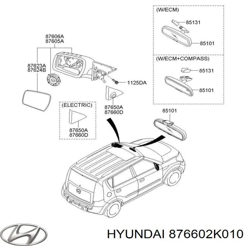  876602K010 Hyundai/Kia