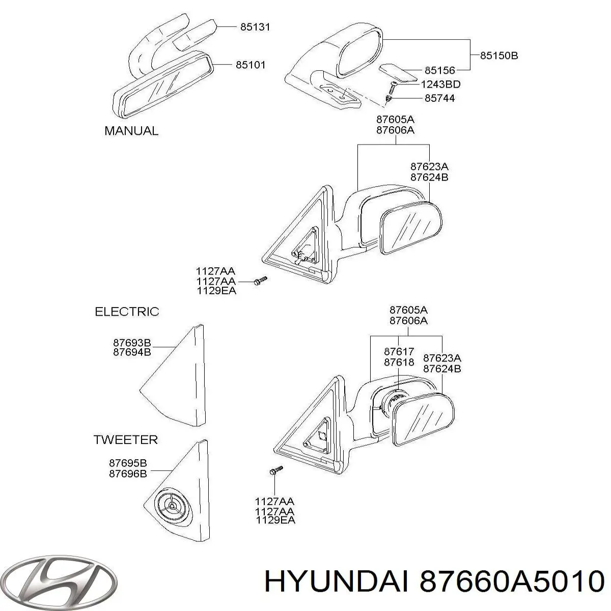  87660A5010 Hyundai/Kia