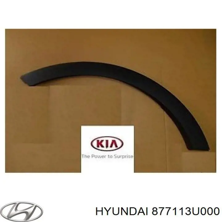 Накладка переднього лівого крила 877113U000 Hyundai/Kia