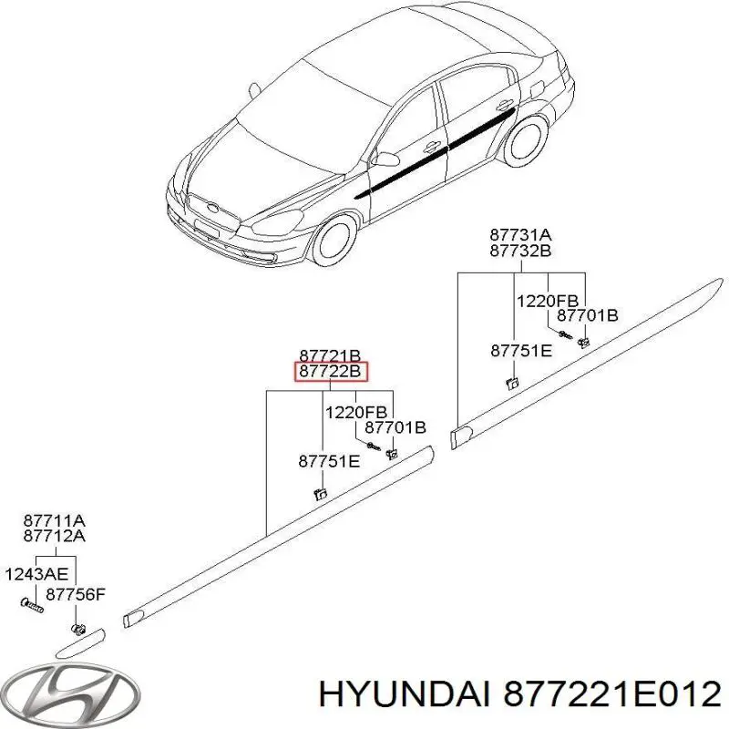  877221E012 Hyundai/Kia