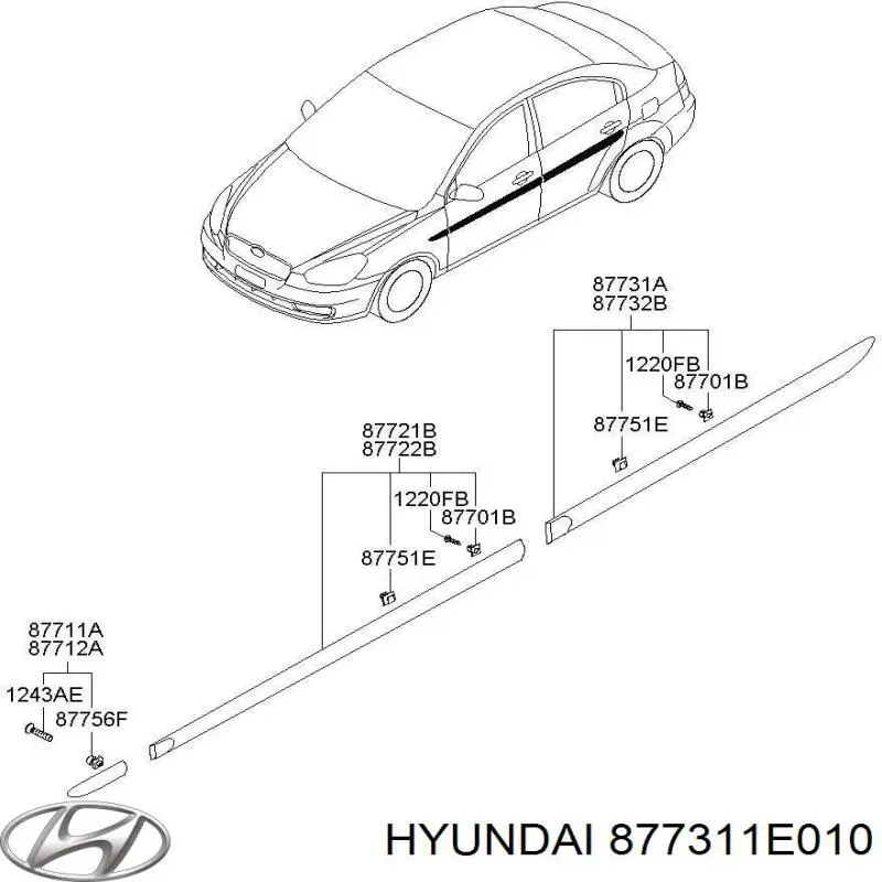  877311E010 Hyundai/Kia