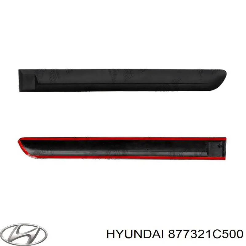 Молдинг двери задней правой 877321C500 Hyundai/Kia