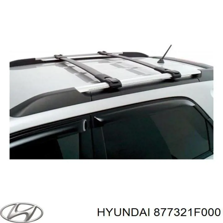877321F000 Hyundai/Kia moldura da porta traseira direita