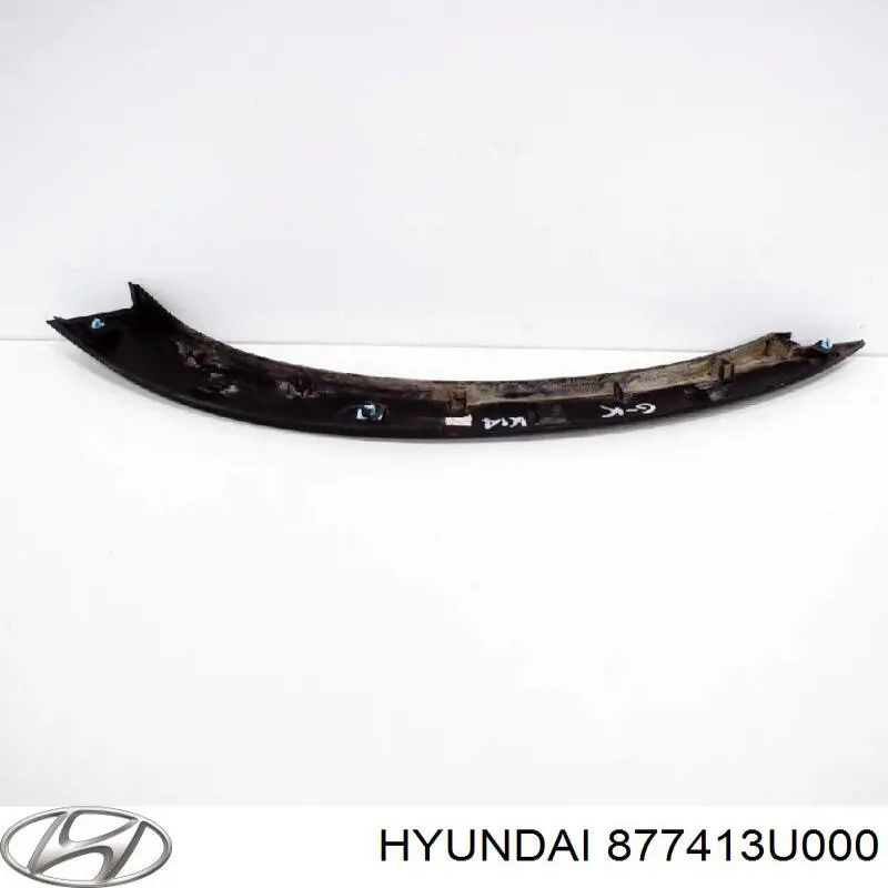 877413U000 Hyundai/Kia placa sobreposta do pára-lama traseiro esquerdo