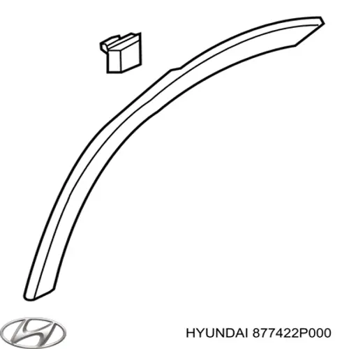 Расширитель (накладка) арки заднего крыла правый Hyundai/Kia 877422P000 цена, от 12.75 USD