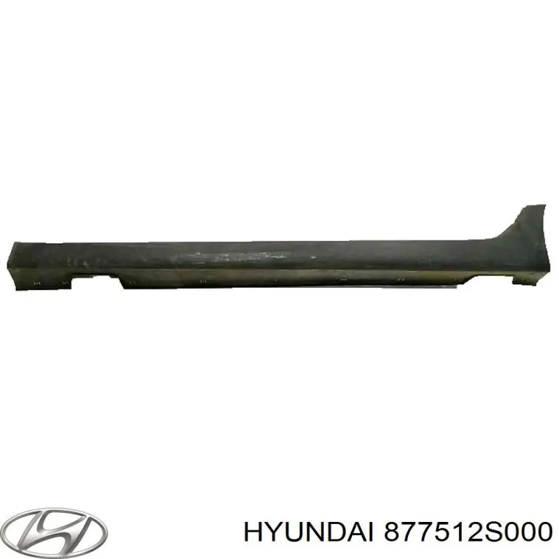Накладка (молдинг) порога наружная левая на Hyundai Ix35 LM