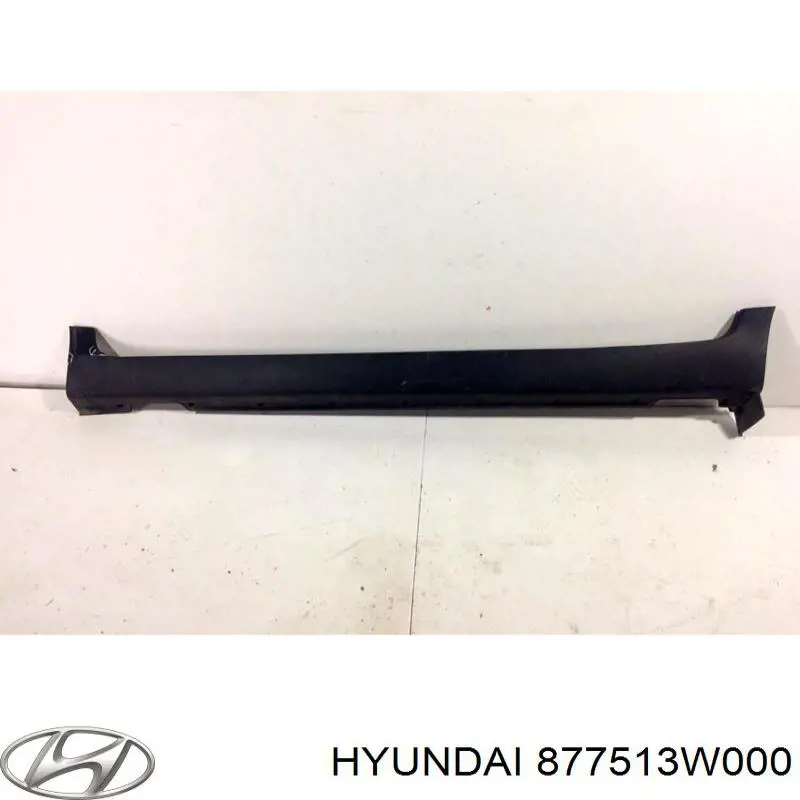 Накладка (молдинг) порога наружная левая 877513W000 Hyundai/Kia