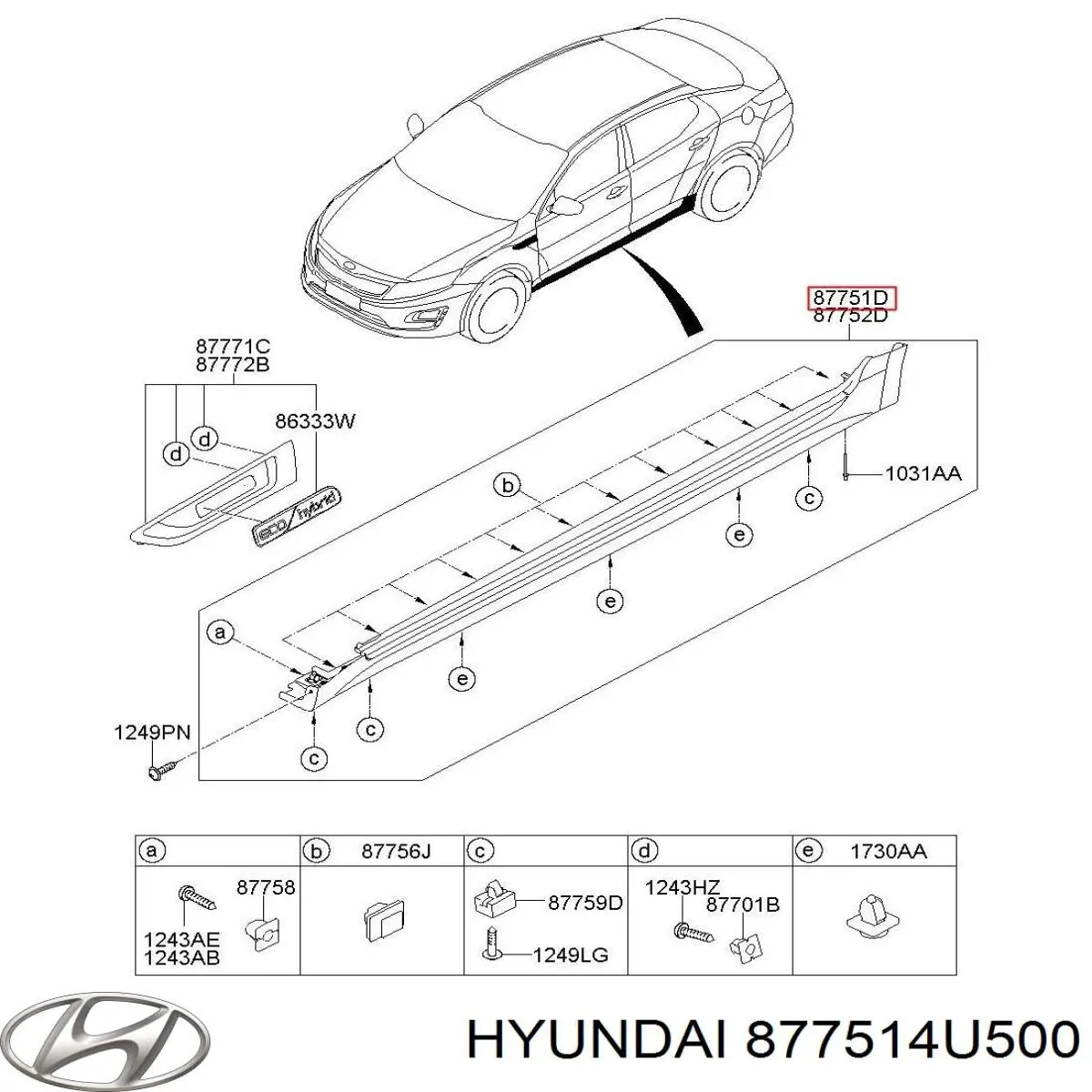  877514U500 Hyundai/Kia