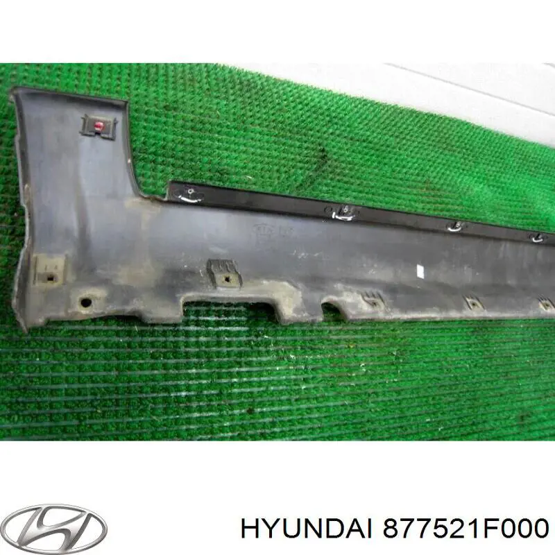 Накладка (молдинг) порога наружная передняя правая Hyundai/Kia 877521F000