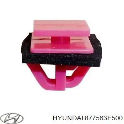 Пистон (клип) крепления накладок порогов Hyundai/Kia 877563E500