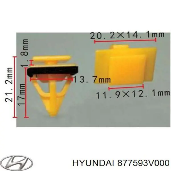 Hyundai/Kia 877593V000 цена, от 0.56 USD