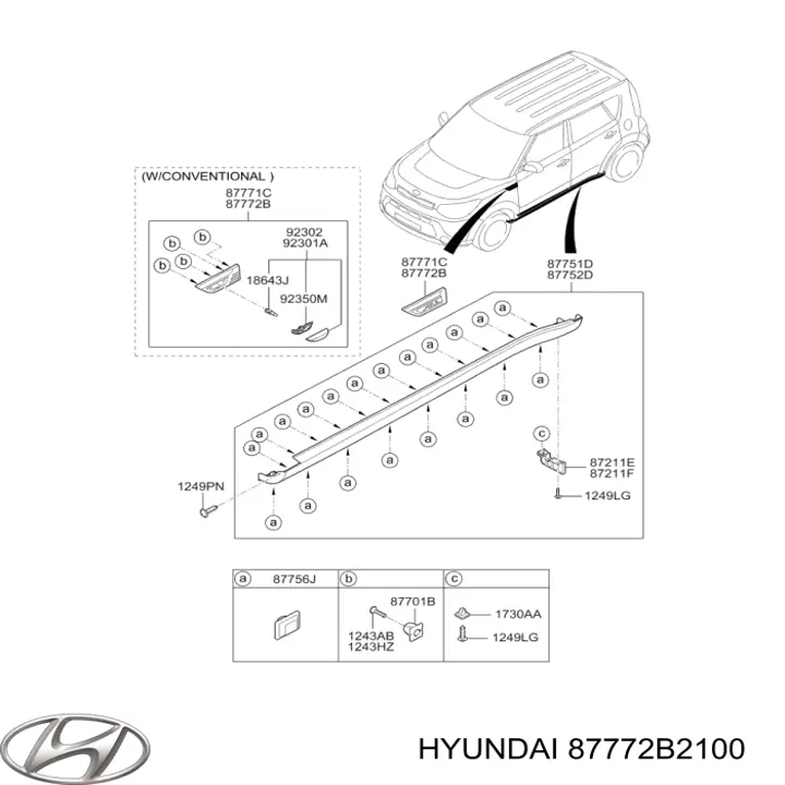 87772B2100 Hyundai/Kia 