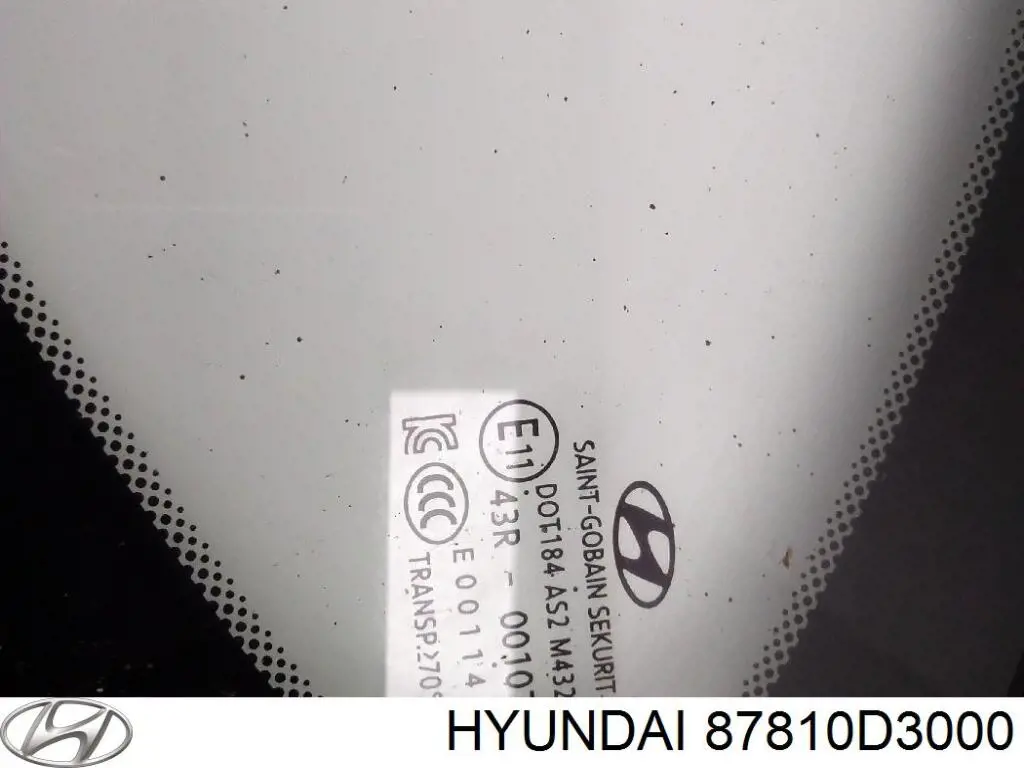 Стекло кузова (багажного отсека) левое 87810D3000 Hyundai/Kia