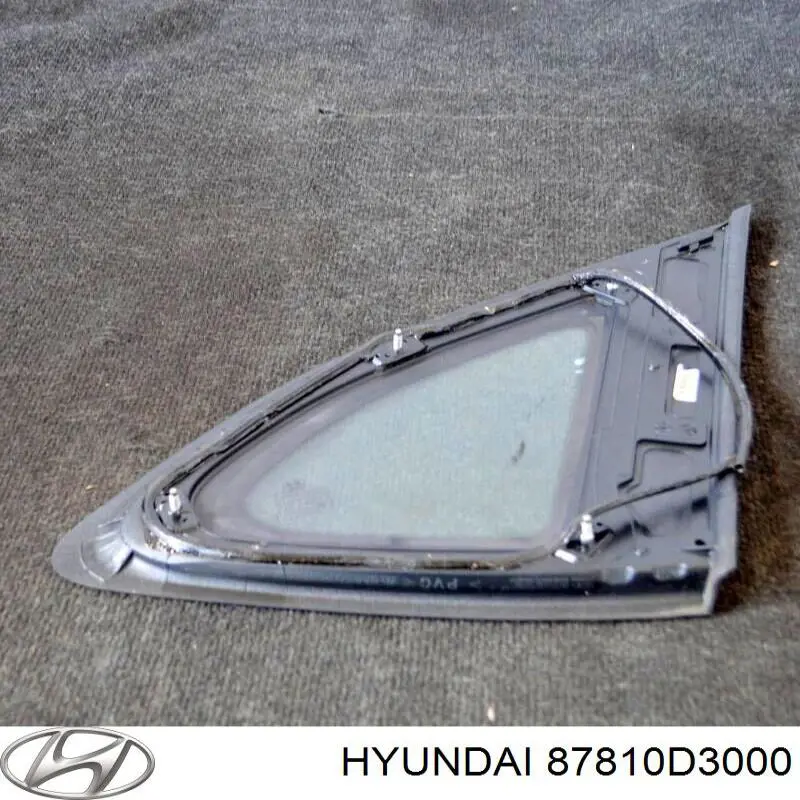 87810D3000 Hyundai/Kia vidro de carroçaria (da seção de bagagem esquerdo)