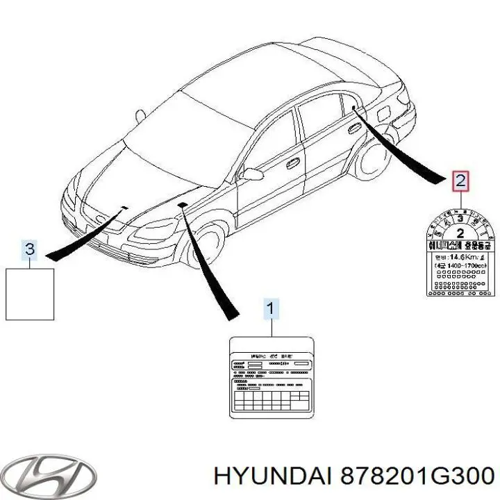  Стекло кузова (багажного отсека) правое KIA Rio 2