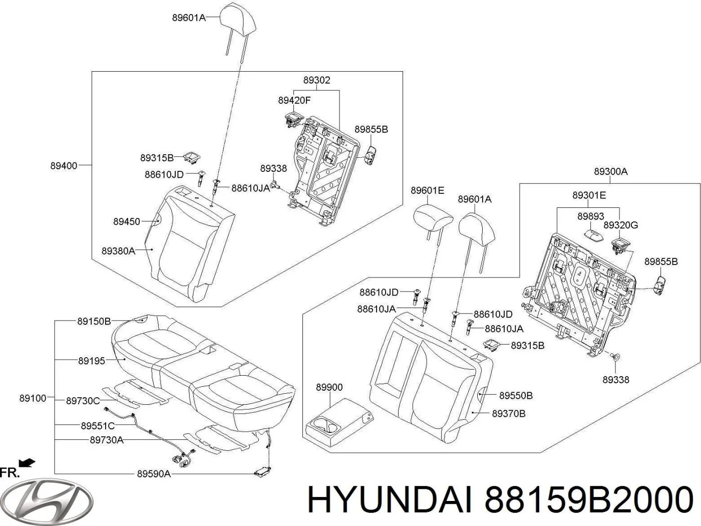 88159B2000 Hyundai/Kia 