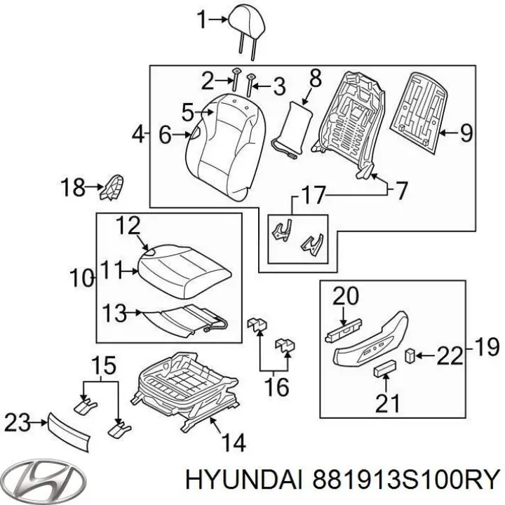  Hyundai/Kia 881913S100RY цена, от 82.63 USD
