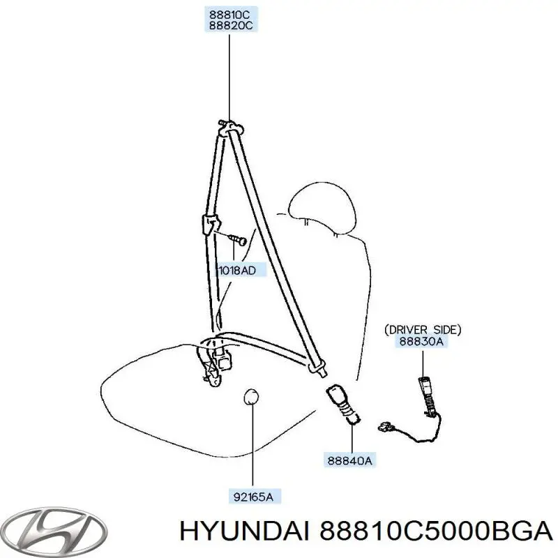  Hyundai/Kia 88810C5000BGA цена, от 89.16 USD