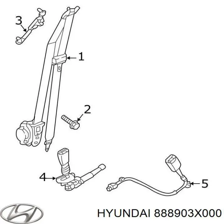  888903X000 Hyundai/Kia