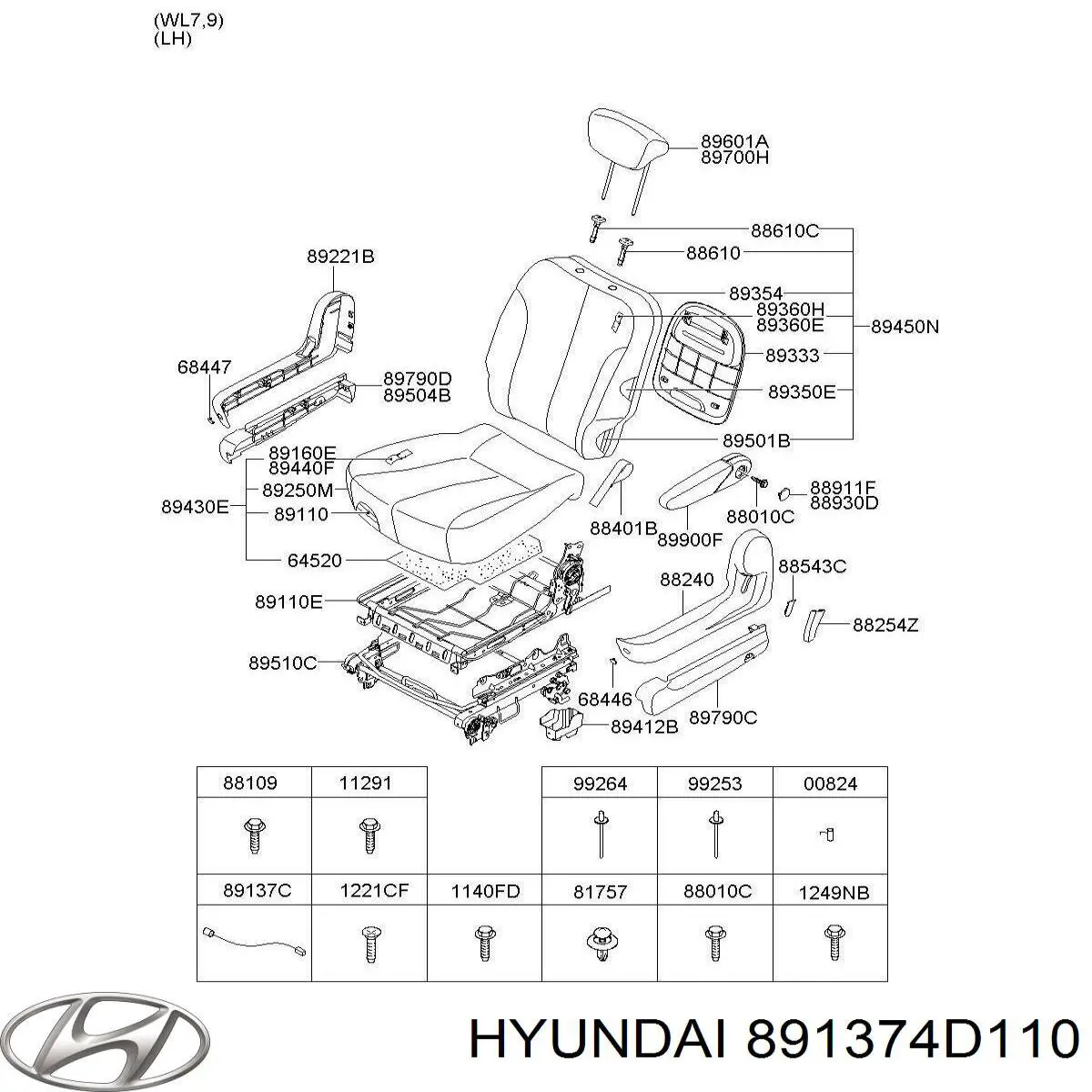  Hyundai/Kia 891374D110 цена, от  USD