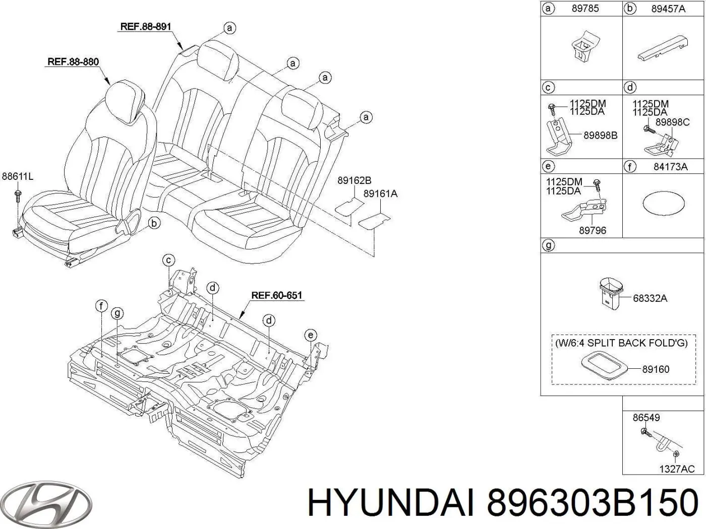  896303B150 Hyundai/Kia