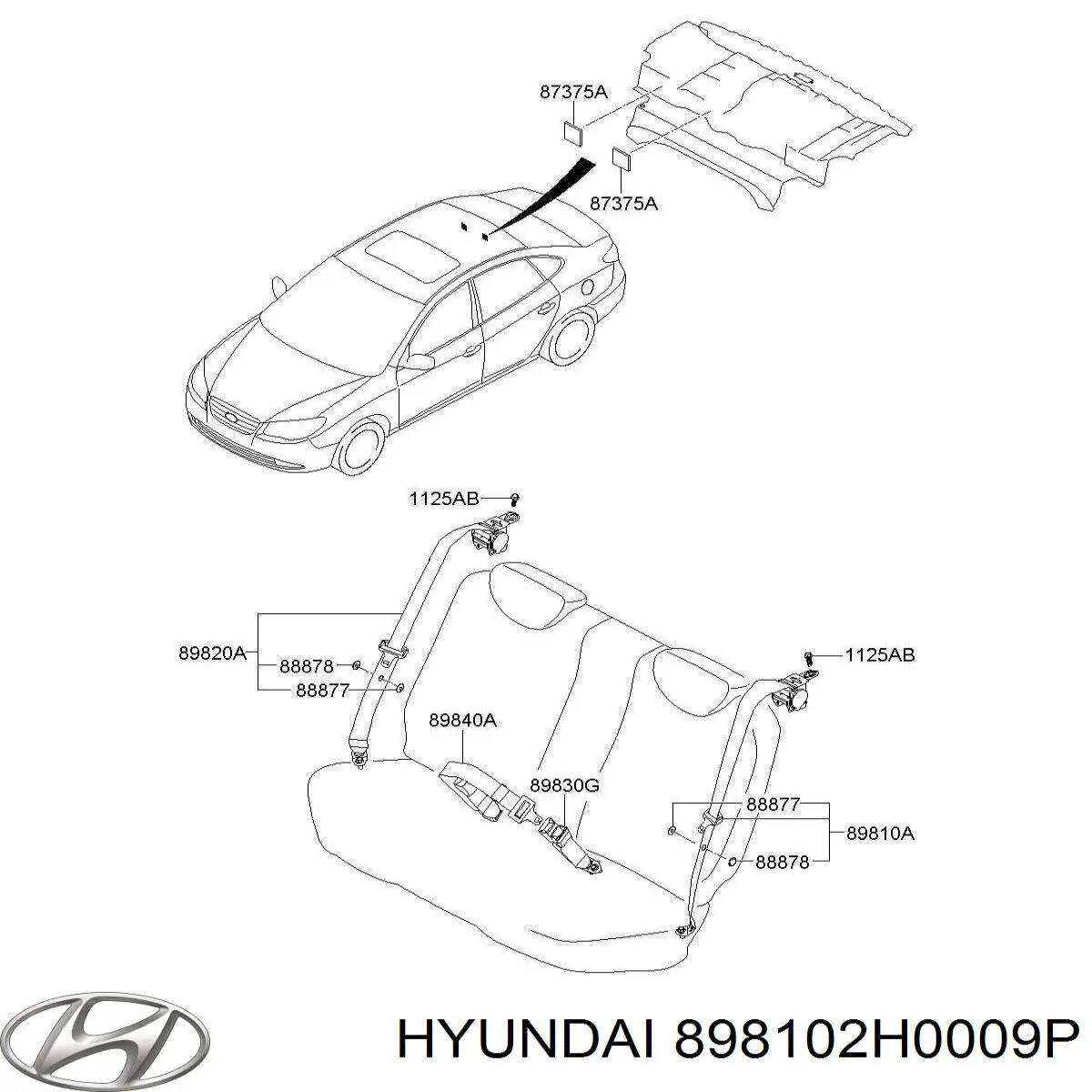  898102H0009P Hyundai/Kia