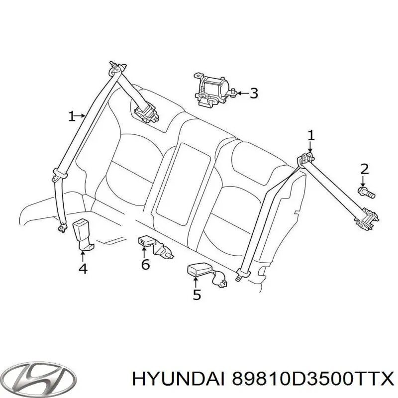 89810D3500TTX Hyundai/Kia 